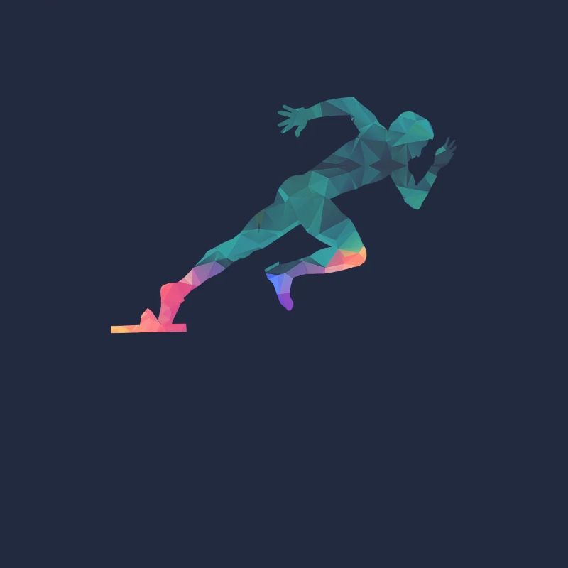 Sprinter sprinting runner