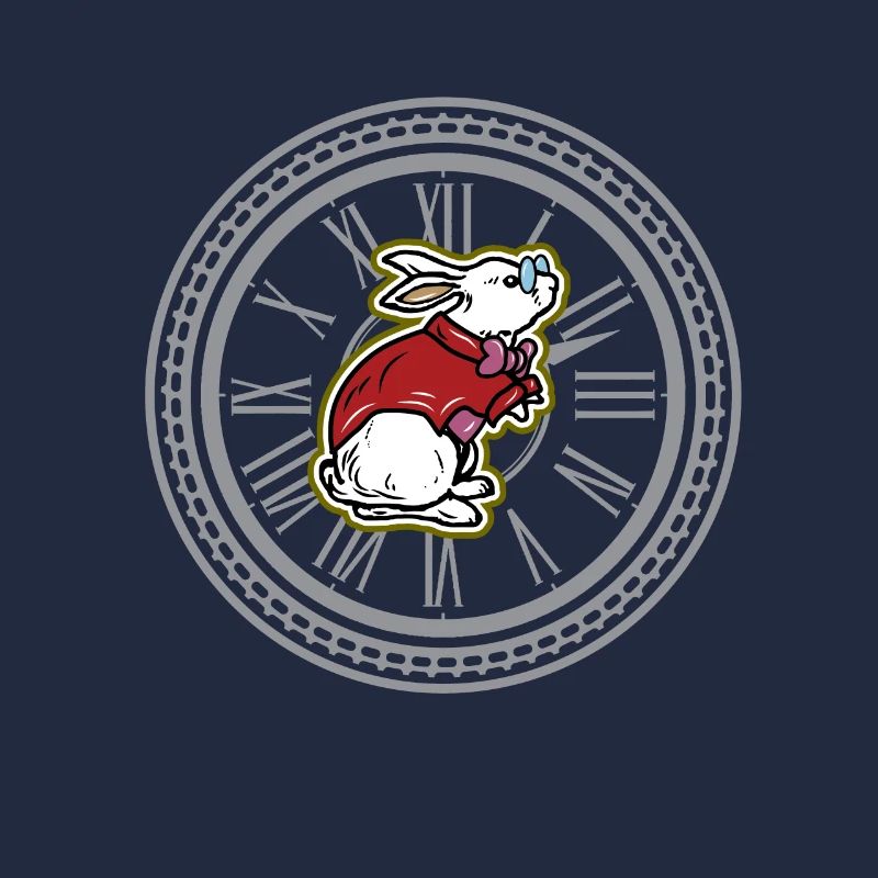 White Rabbit Vintage Clock Steampunk Gift