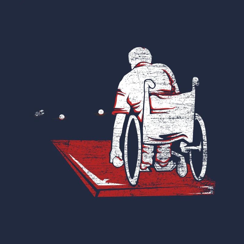 Boccia Rollstuhl Athlet