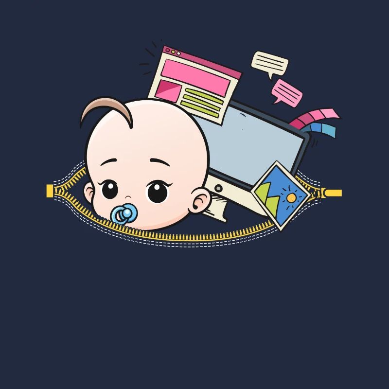 Grossesse Programmeur nerd enceinte