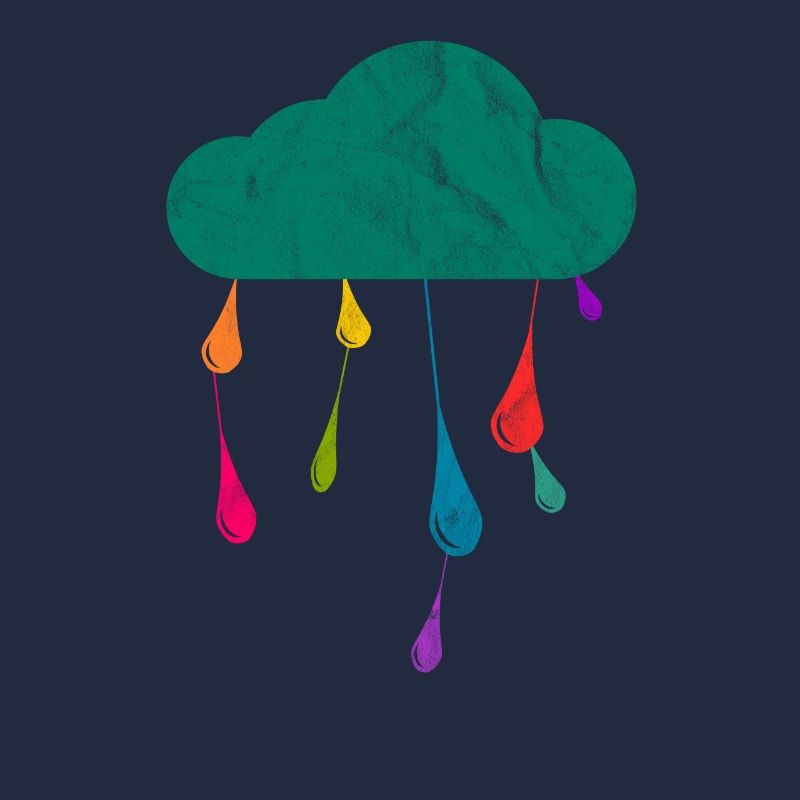 Rain clouds rain drops rainbow diversity