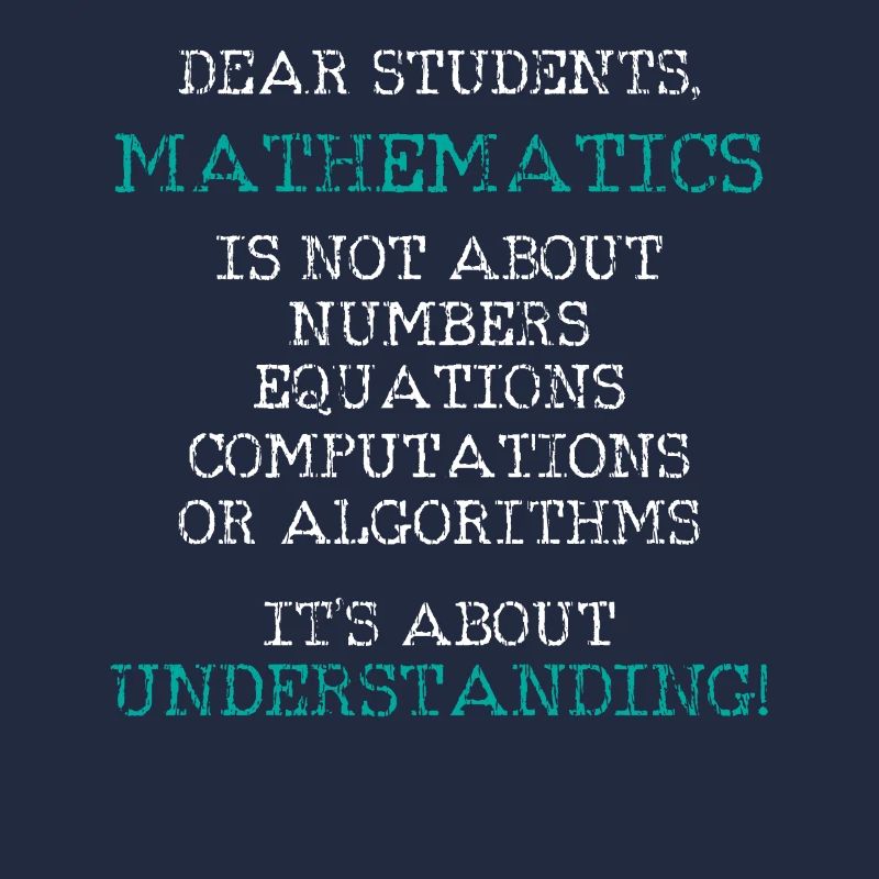 Math teacher letter student