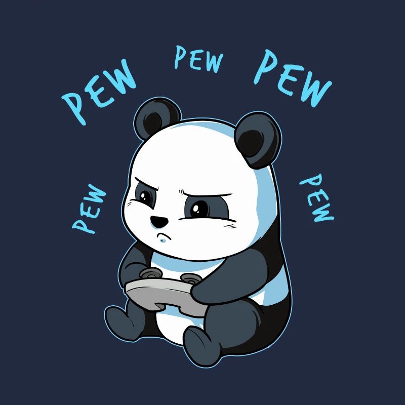 Gaming Panda Video Game Computer Console Gift