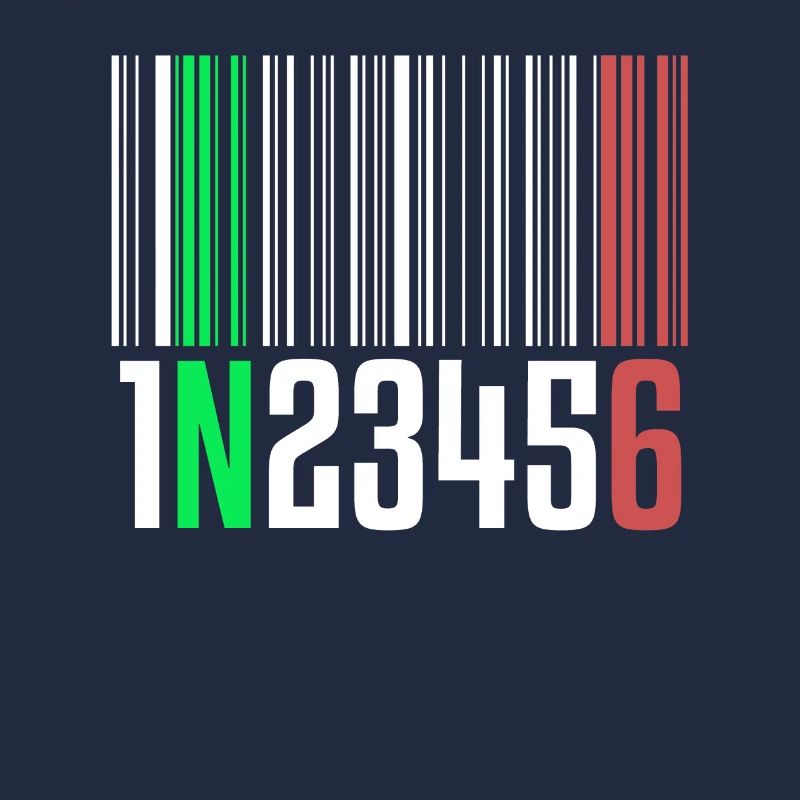 1N23456 Motorradschaltung One Down Five Up Barcode