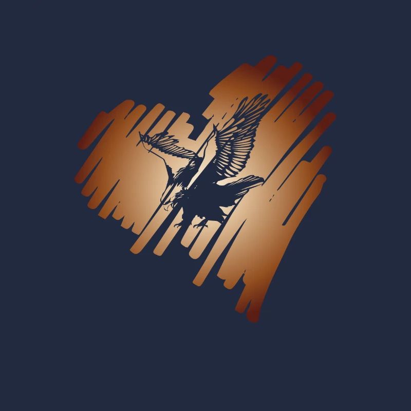 Heart with Eagle Golden Eagle Osprey White-tailed Eagle