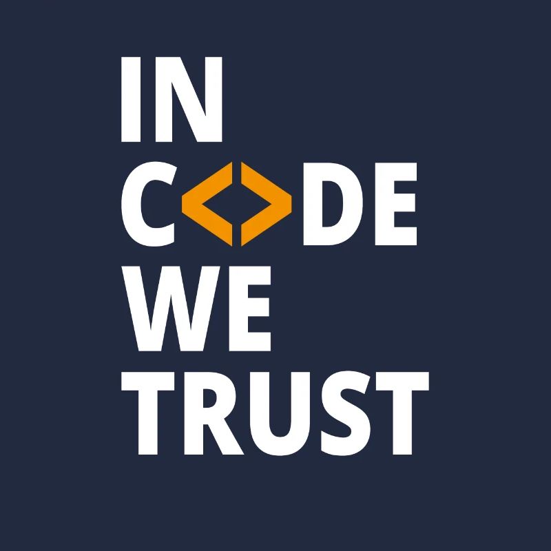 In code we trust Programmierer Geek Coding Nerd