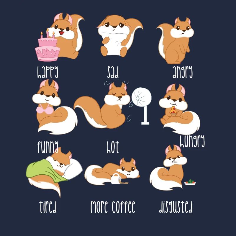 Squirrel - emotions - squirrel - gift