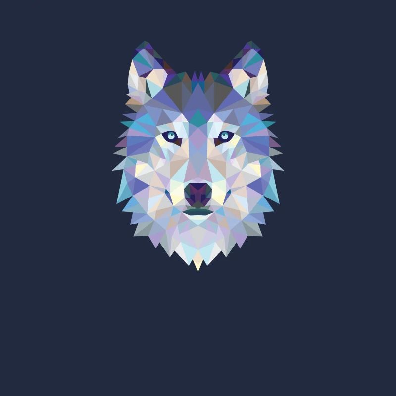WOLFHEAD MOSAIC ART DESIGN WOLF