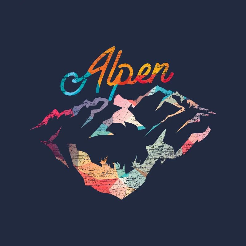 Alpen Polygon Geschenk