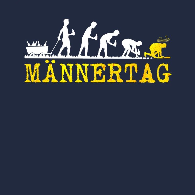 Men's Day Herrentag Evolution beer drinking