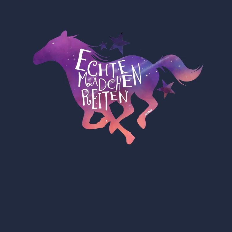 Echte Mädchen Reiten