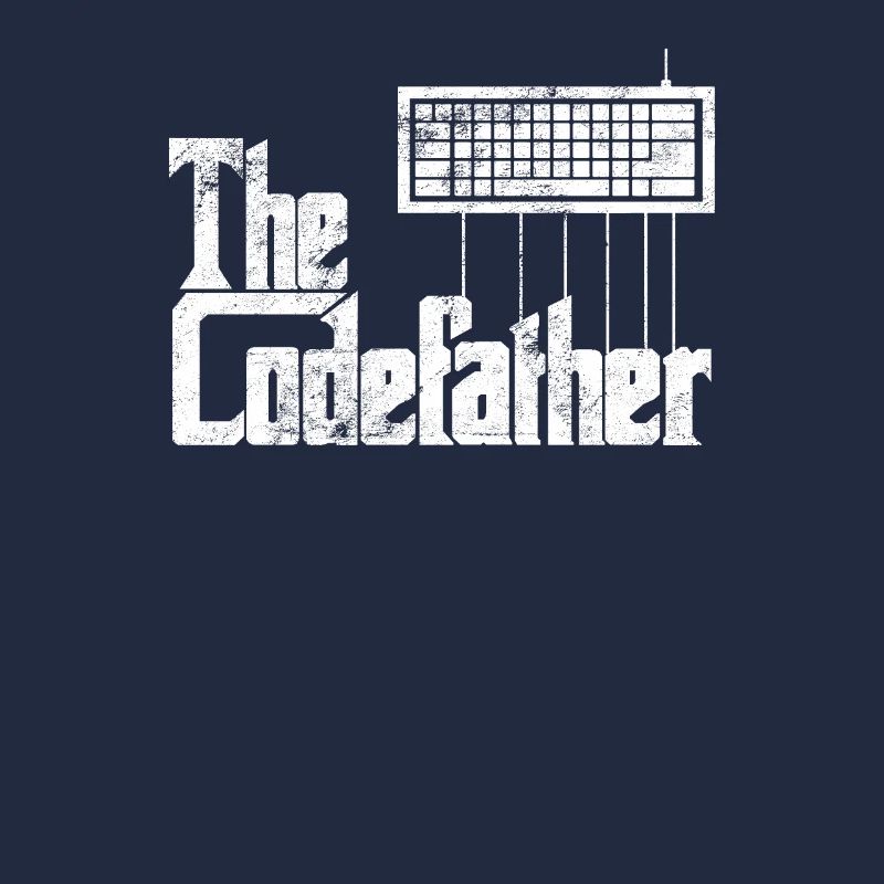 Lustiges Programmiererdesign Die Codefather-Grafik