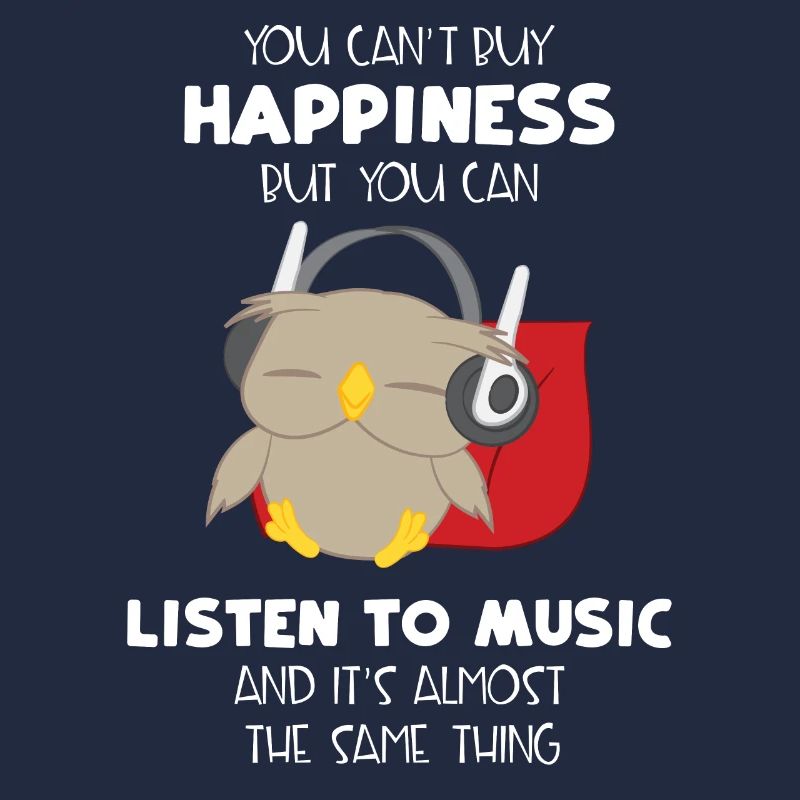 Eule - Eulen - Glück - Musik - Spruch