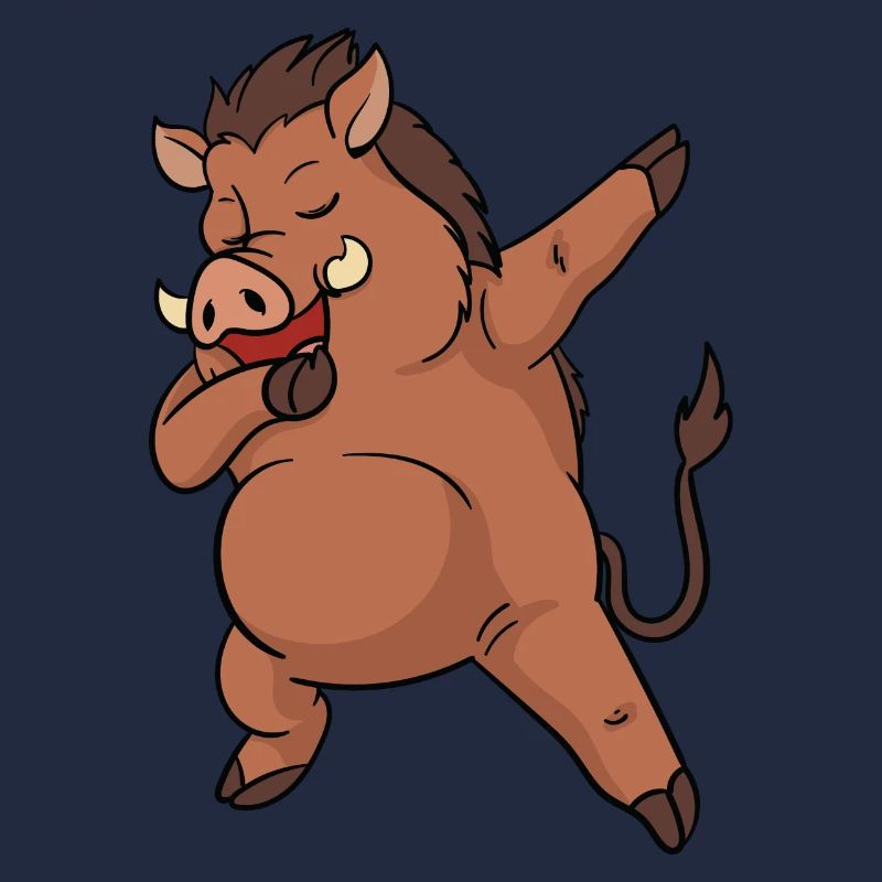 Warthog Dabbing Dance Dancing Funny Gift