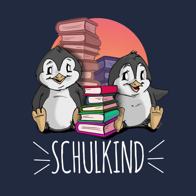 Schulkind Pinguin Einschulung