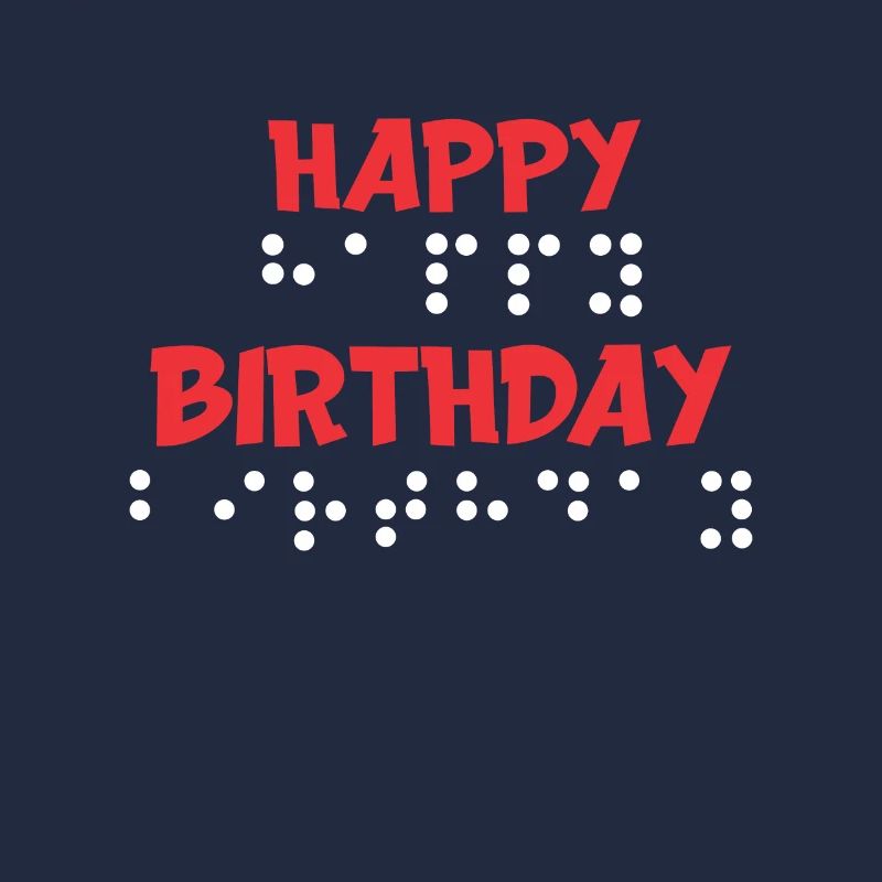Points de braille - Joyeux anniversaire