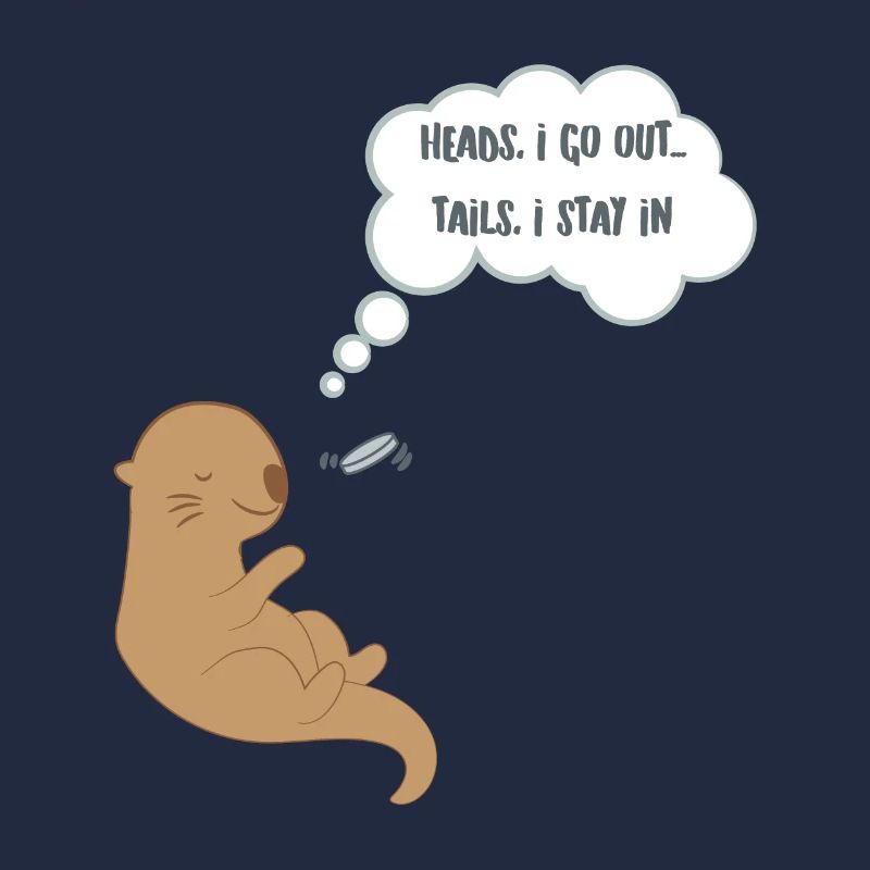 Otter - Seeotter - Otterfan - Kopf oder Zahl