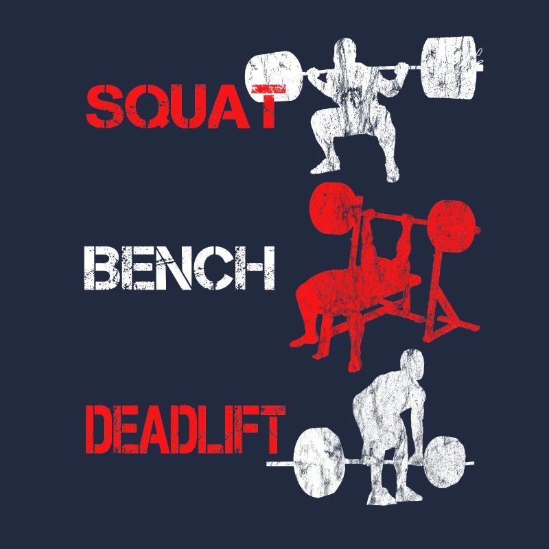 Squat Bench Deadlift - Bodybuilder Training