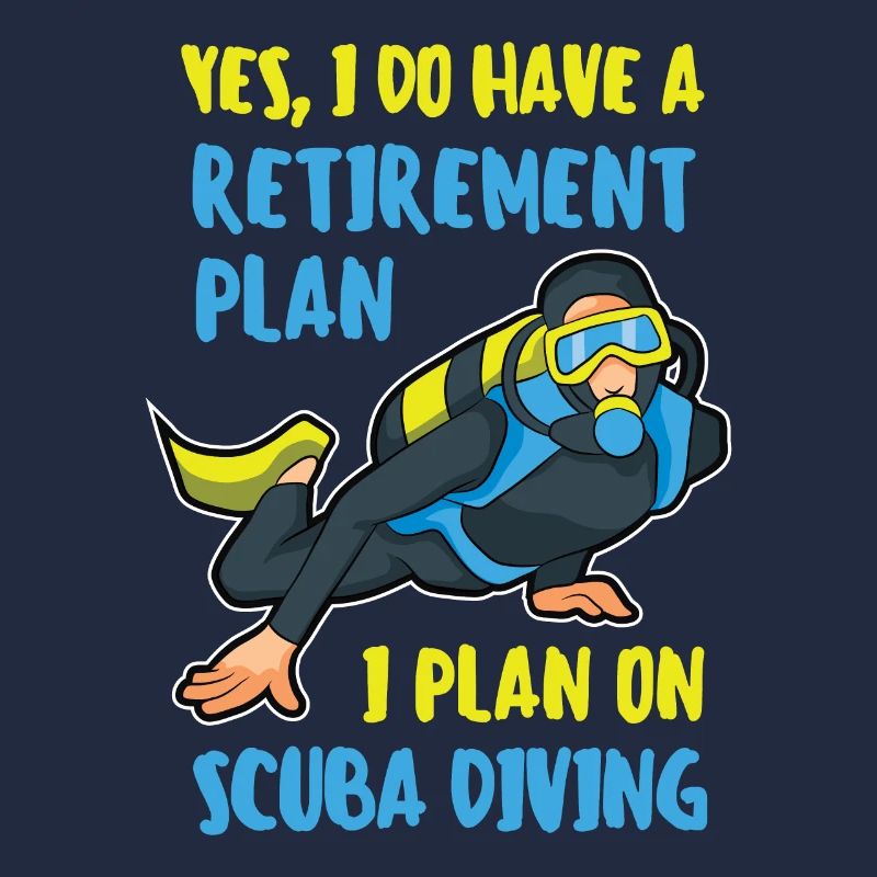 Funny Diving Scuba Dive Plan de retraite plongeurs