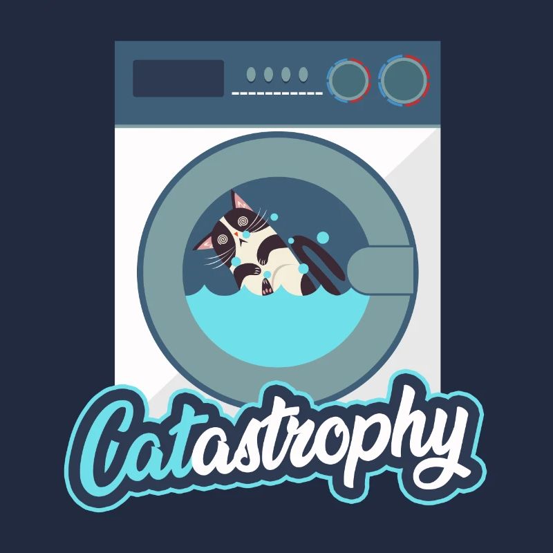 Chat dans la machine à laver