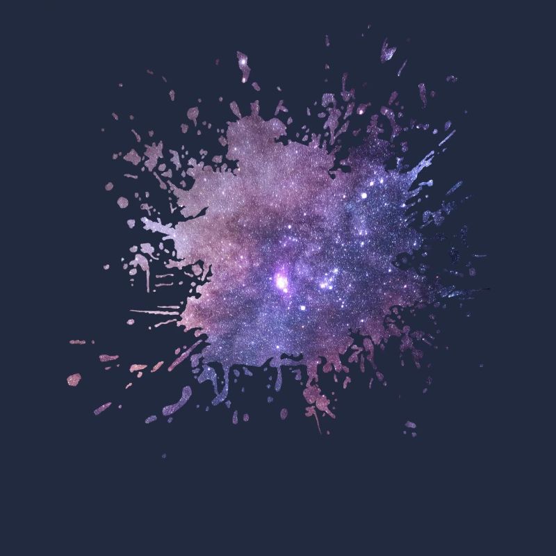 Couleur de l'espace, goutte de couleur dans l'univers, cadeau