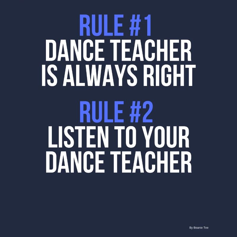 Règlement du professeur de danse