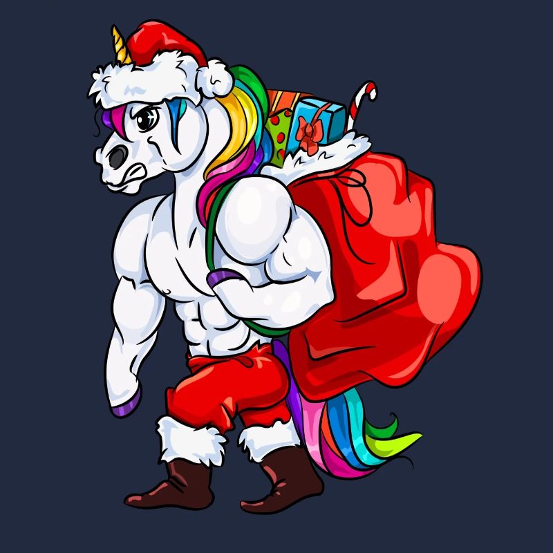 Grumpy Unicorn Einhorn Weihnachtsmann Geschenke