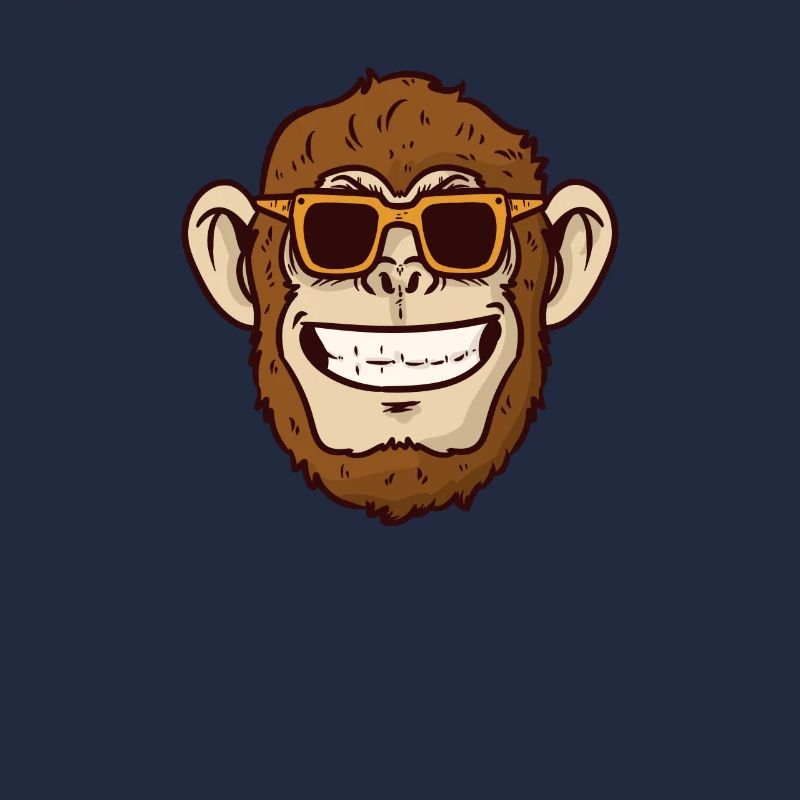 Singe cool avec des lunettes de soleil