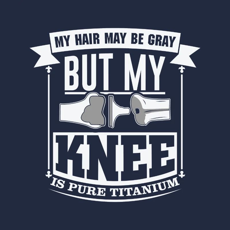 Knee surgery replacement titanium knee