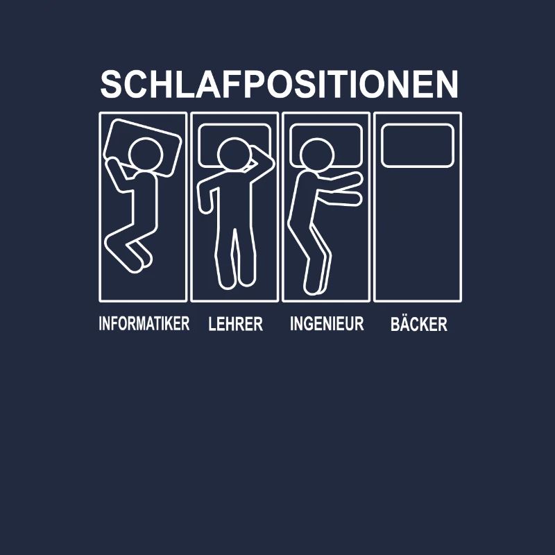 Bäcker Schlafpositionen Backen Konditorei