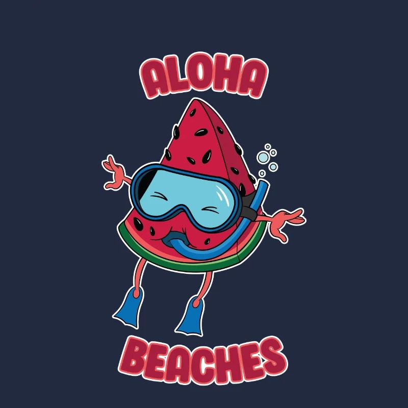 Pastèque Aloha Plages Diverses vacances à la plage