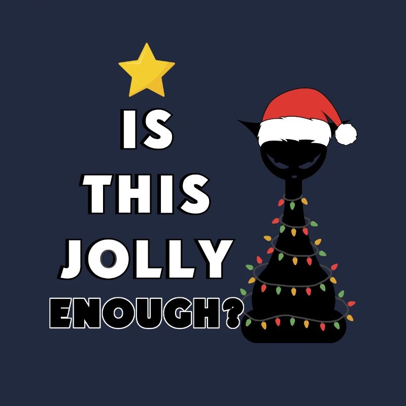 Noël est-ce assez joyeux Noel Cat Joyeux Noël