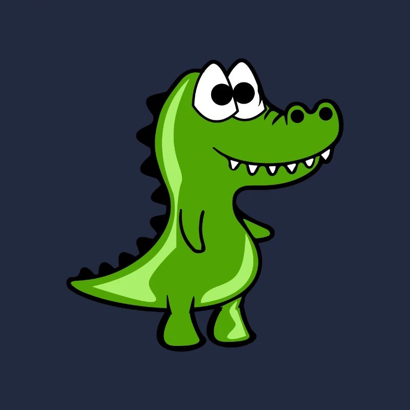 Funny Croc Comic Style