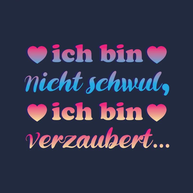 ich bin nicht schwul, bin verzaubert party shirt