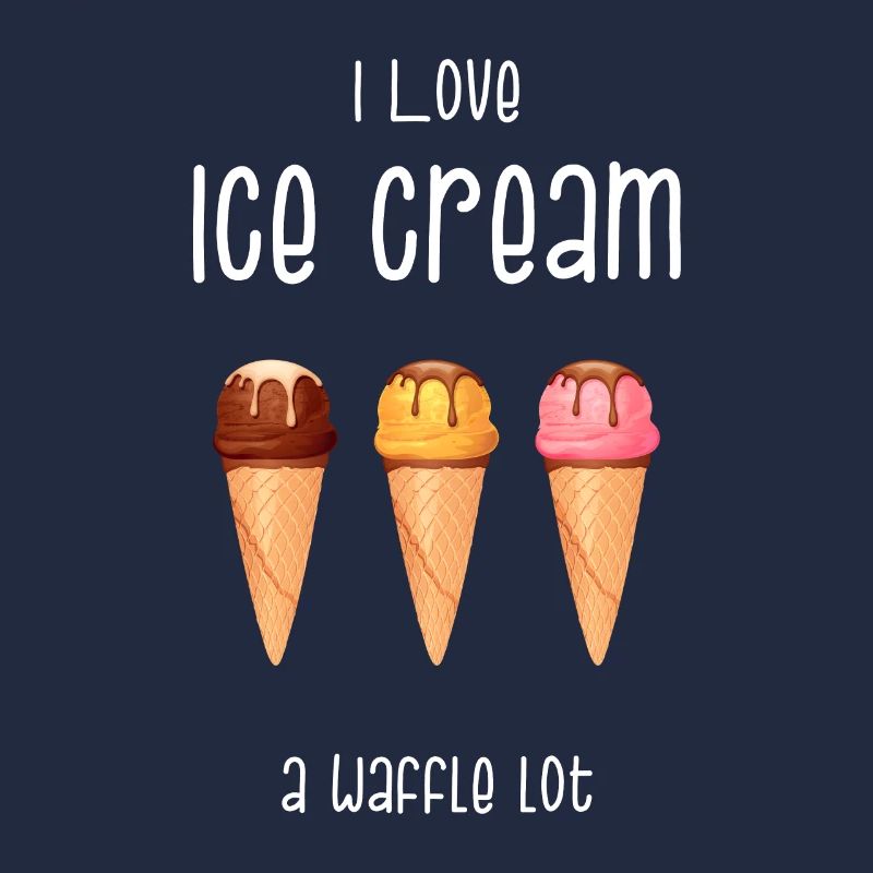 Eiscreme Eis Softeis Waffel Eisdiele Geschenk