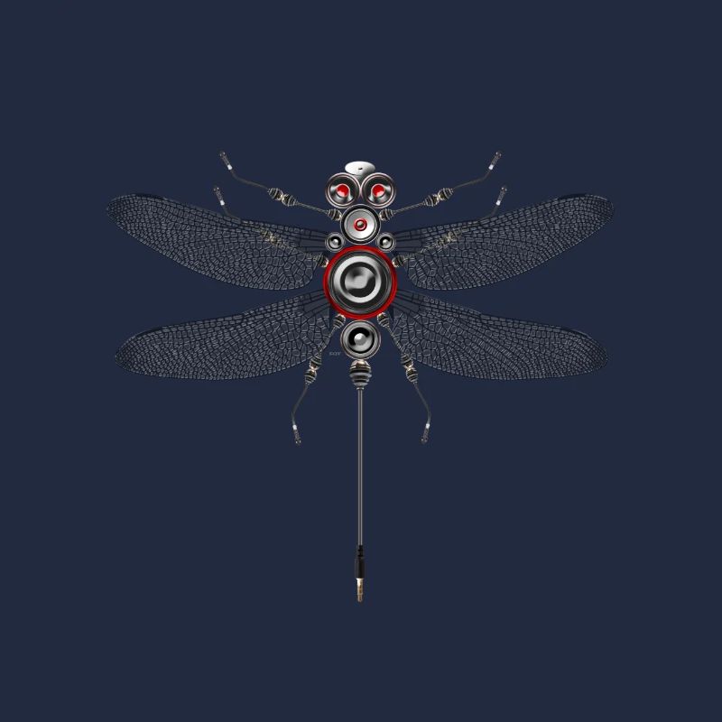 Dragonfly Insect Techno Haut-Parleur Robot Basse