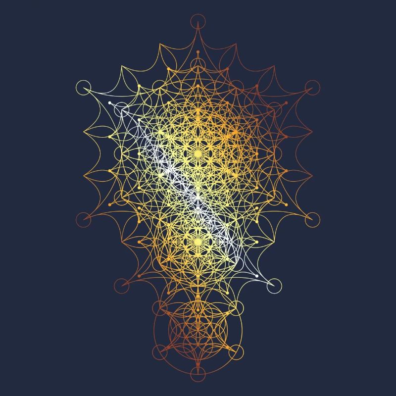 Dimensions incurvées de la géométrie sacrée