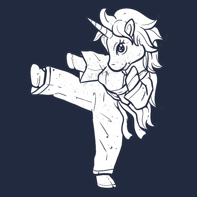Karate Einhorn Judo Kampf Ninja Jitsu