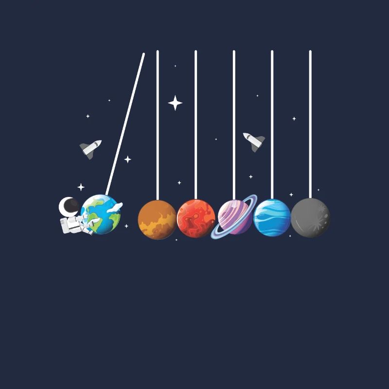 Système solaire de fusée pendule astronaute