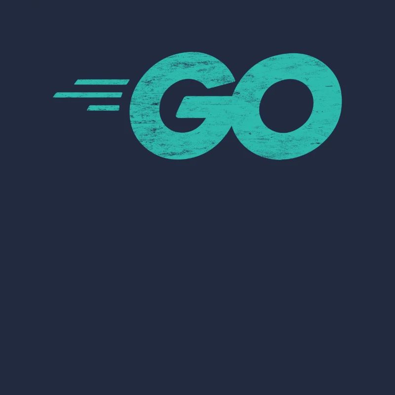 Langage de programmation Go avec logo Go en détresse