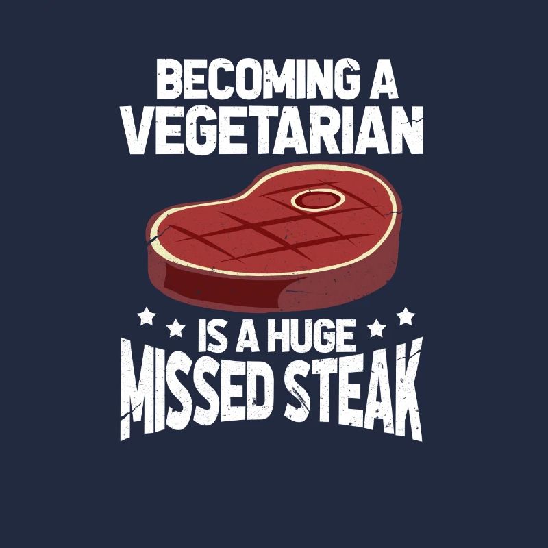Fleischesser Steak Fleisch Vegetarier Geschenk