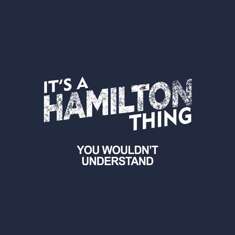 C'est une chose de Hamilton que vous ne comprendriez pas