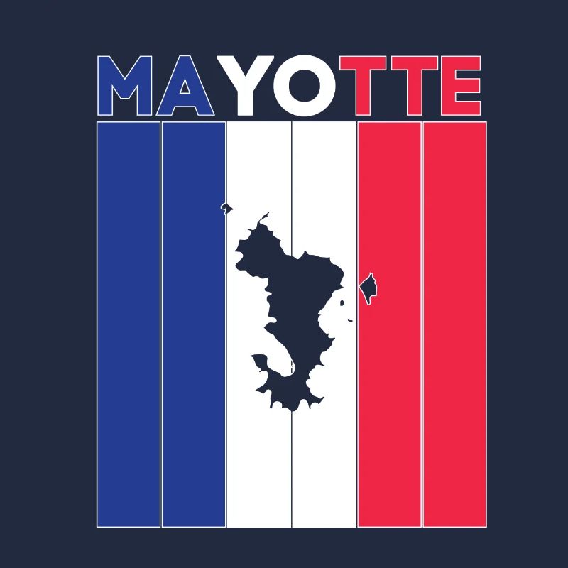 Drapeau et frontière nationale de Mayotte