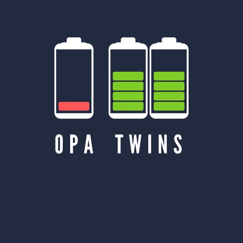 Opa Zwillinge Geschenkidee werdende Grossväter