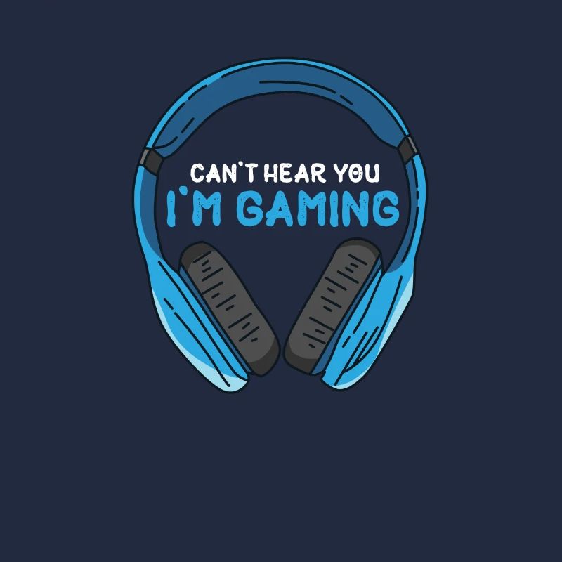 Computerspieler Headset Kopfhörer Humor Witz