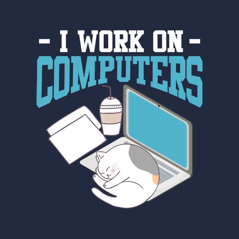 Programmeur nerd de joueur de chat informatique