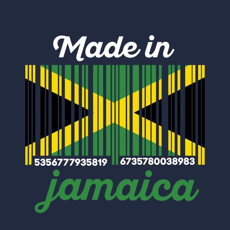 Drapeau Jamaïque code à barres