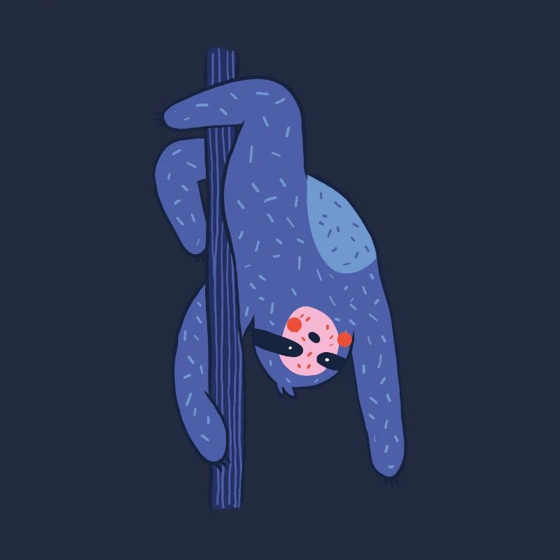 Pole dance sloth