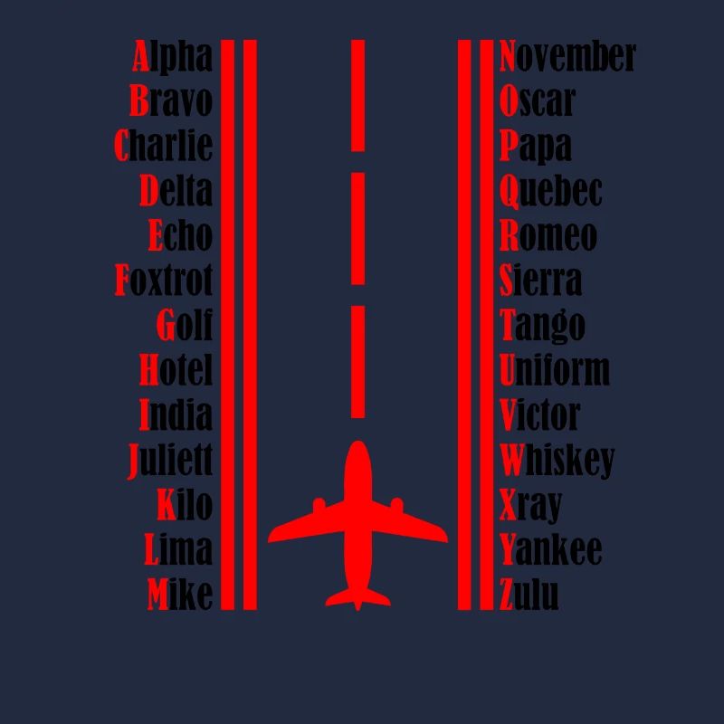 Pilot Flugzeug Pilotenalphabet