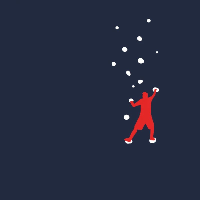 Bouldernder Felskletterer